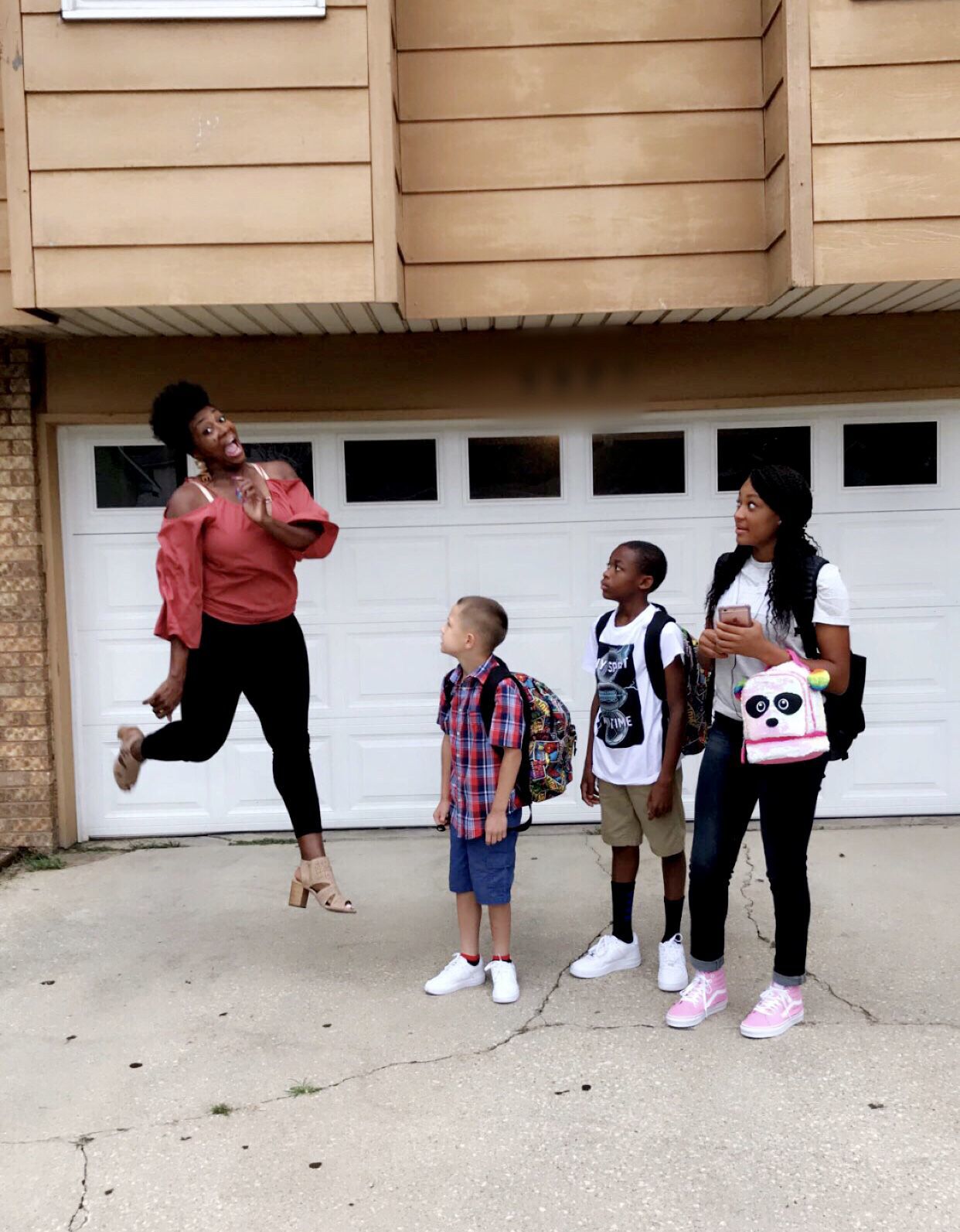 Jaida, Braden and Kendall's first day